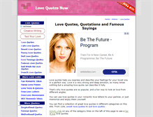 Tablet Screenshot of lovequotesnow.com